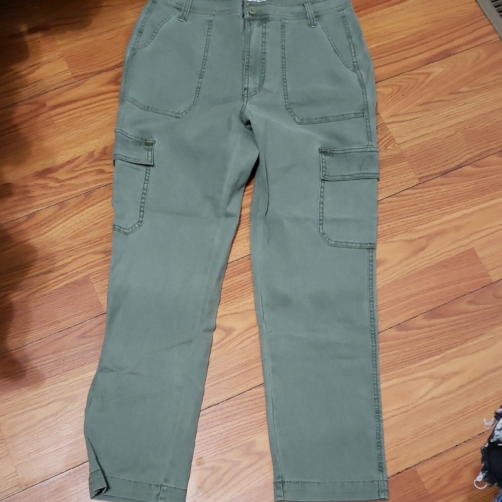J. CREW STRAIGHT LEG Green Cargo‎ Pants